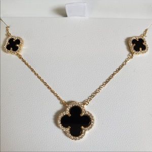 Brand 🆕 18 KT yellow gold over sterling silver necklace and bracelet combo